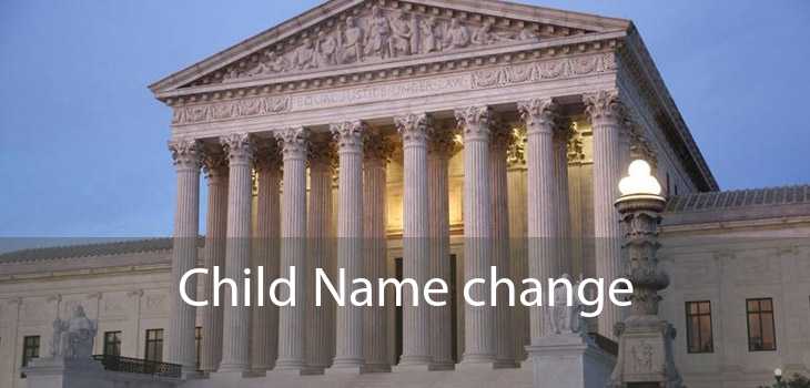 Child Name change 